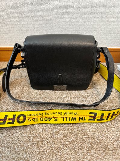 OFF-WHITE Binder Clip Bag Diag Mini "White/Yellow"