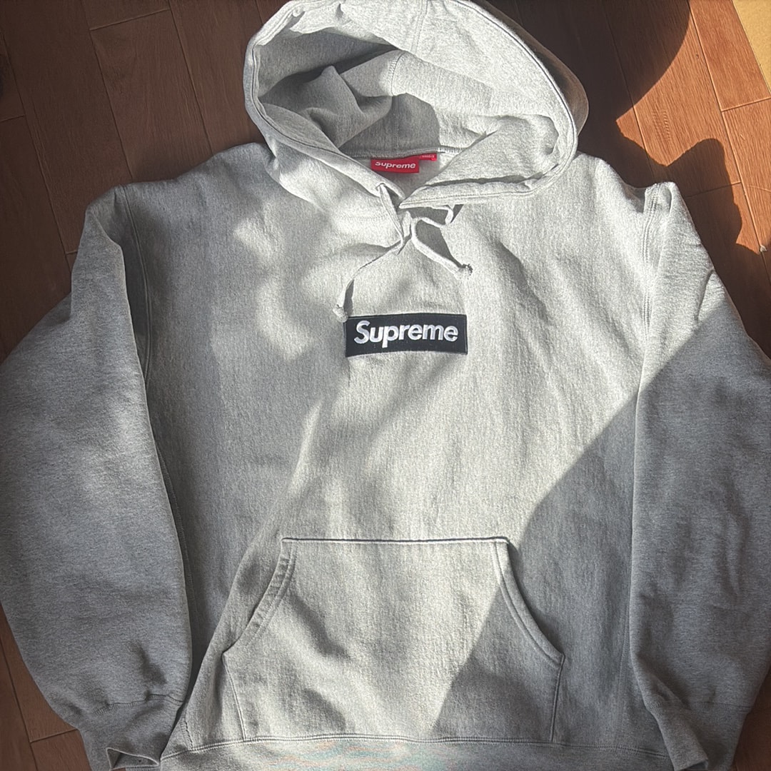 Supreme Box Logo Hooded Sweatshirt (25FW) "Heather Grey"