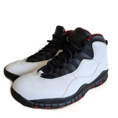 NIKE ナイキ AIR JORDAN 10 RETRO エアジョーダン10 レトロ CHICAGO シカゴ 26cm スニーカー 310805-100 レザー ホワイト メンズ【中古】