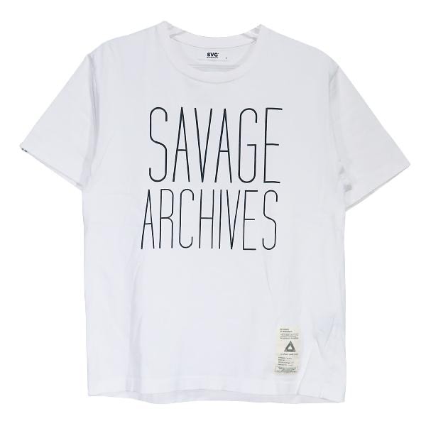 NEIGHBORHOOD ネイバーフッド SVG SAVAGE ARCHIVES TEE SVGサベージ アーカイブス Tシャツ ホワイト クルーネック ショートスリーブ 半袖 白 サイズ1(S)