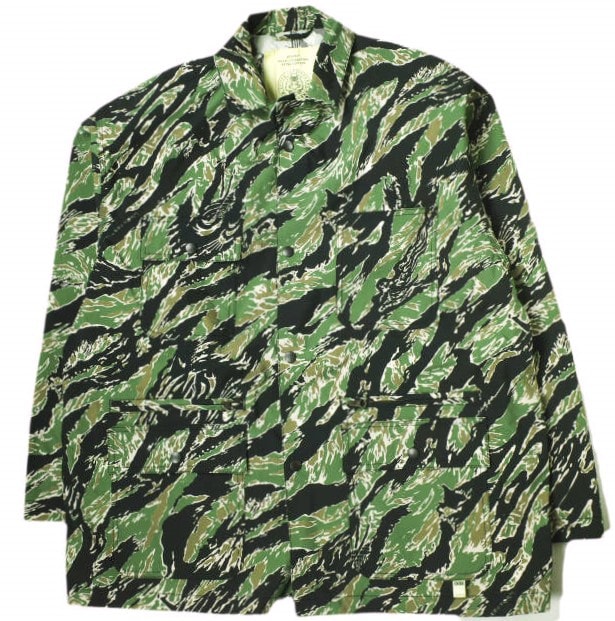 SSZ x Evisen skateboards x 高田音楽制作事務所 エスエスズィー エビセンスケートボード 24SS CAMO C/ALL JKT - TIGER CAMO カモフラカバーオールジャケット 11-18-1667-139 M タイガーカモ