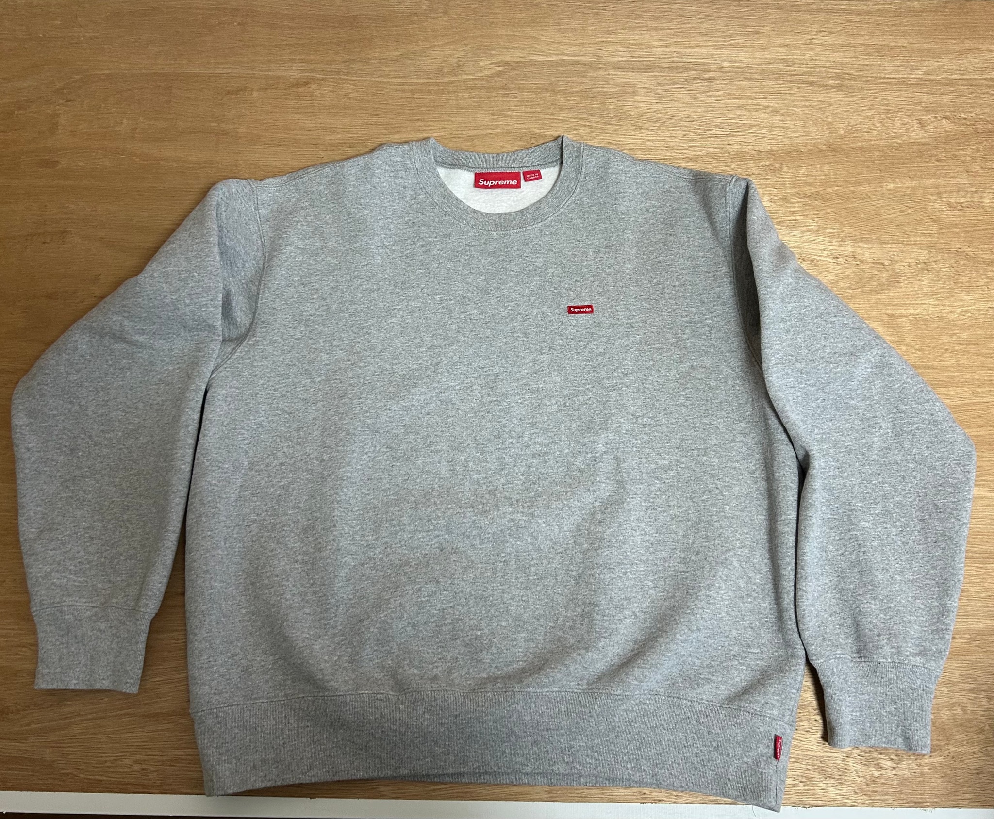 Supreme Small Box Crewneck (25FW) "Heather Grey"