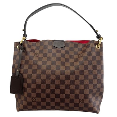 LOUIS VUITTON ルイヴィトン ハンドバッグ ダミエ・エベヌ グレースフル PM ワンショルダー 肩掛け N44044 モノグラムキャンバス ブラウン 茶 レディース【中古品】