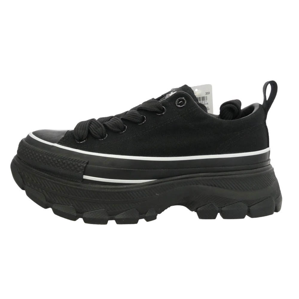 CONVERSE コンバース 1SE908 ALL STAR TREKWAVE AP OX オール スター トレックウエーブ AP オックス ローカット スニーカー ブラック系 ホワイト系 24cm【極上美品】【中古】