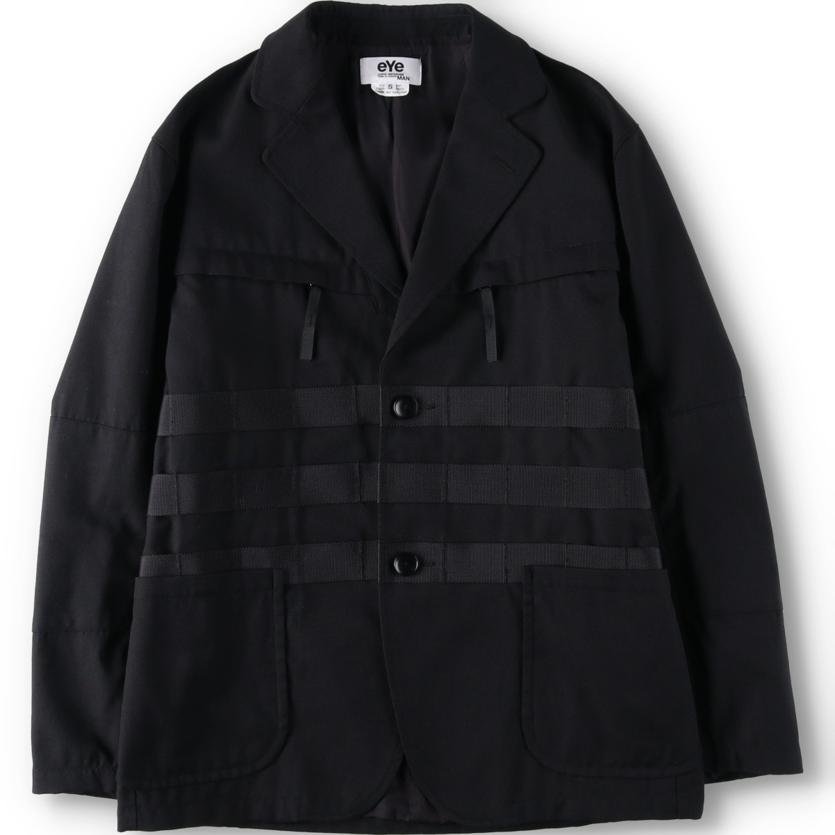 古着 ジュンヤワタナベマン eYe JUNYA WATANABE MAN 2021A/W ポリ×ウールテーラードジャケット メンズS相当/yaa000417