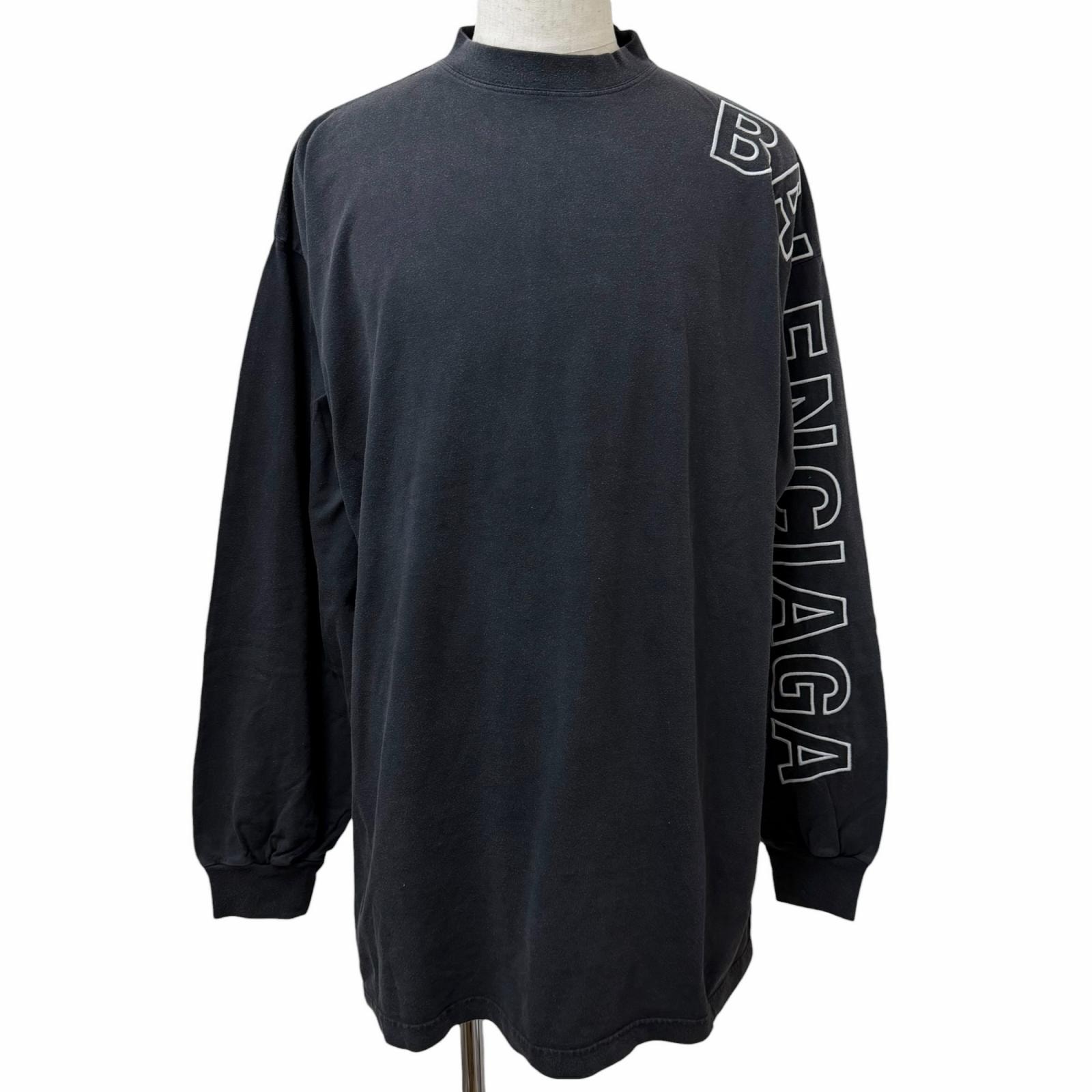 未使用品 バレンシアガ 長袖Tシャツ ブラック メンズ 3 739027