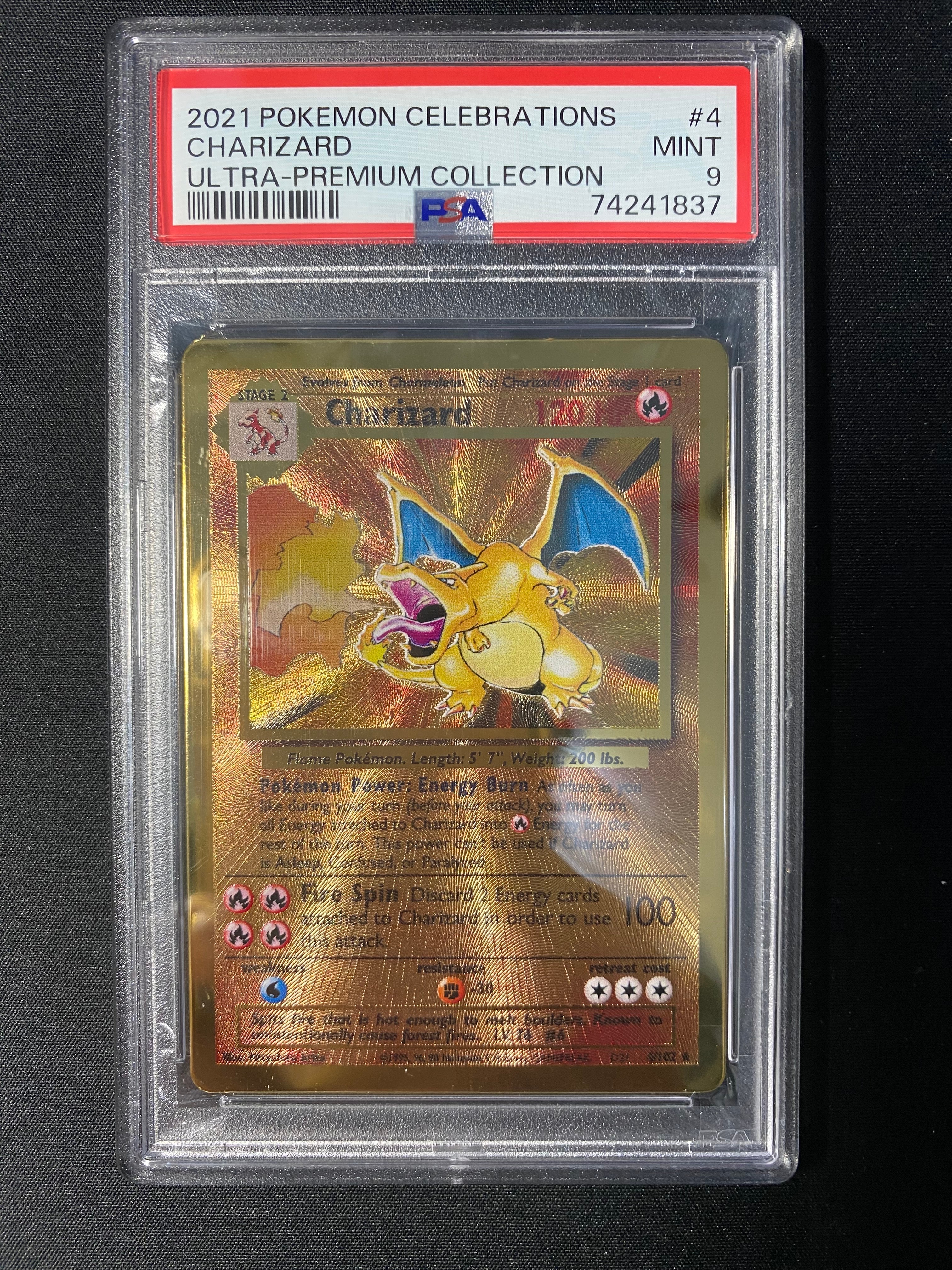 PSA9】リザードン R :メタルカード [4/102]【英語版】(プロモーション