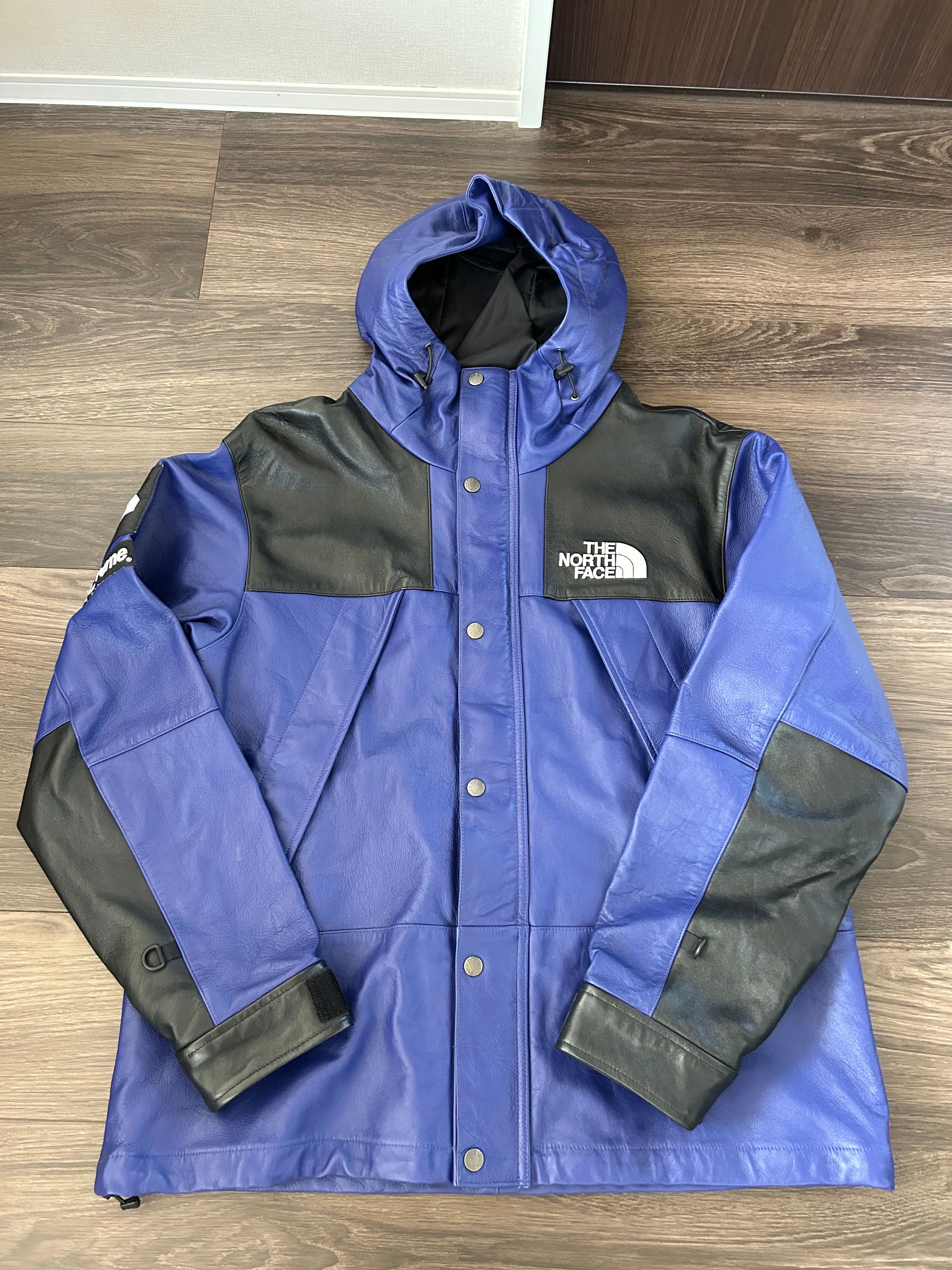 Supreme x The North Face Leather Mountain Parka "Purple"