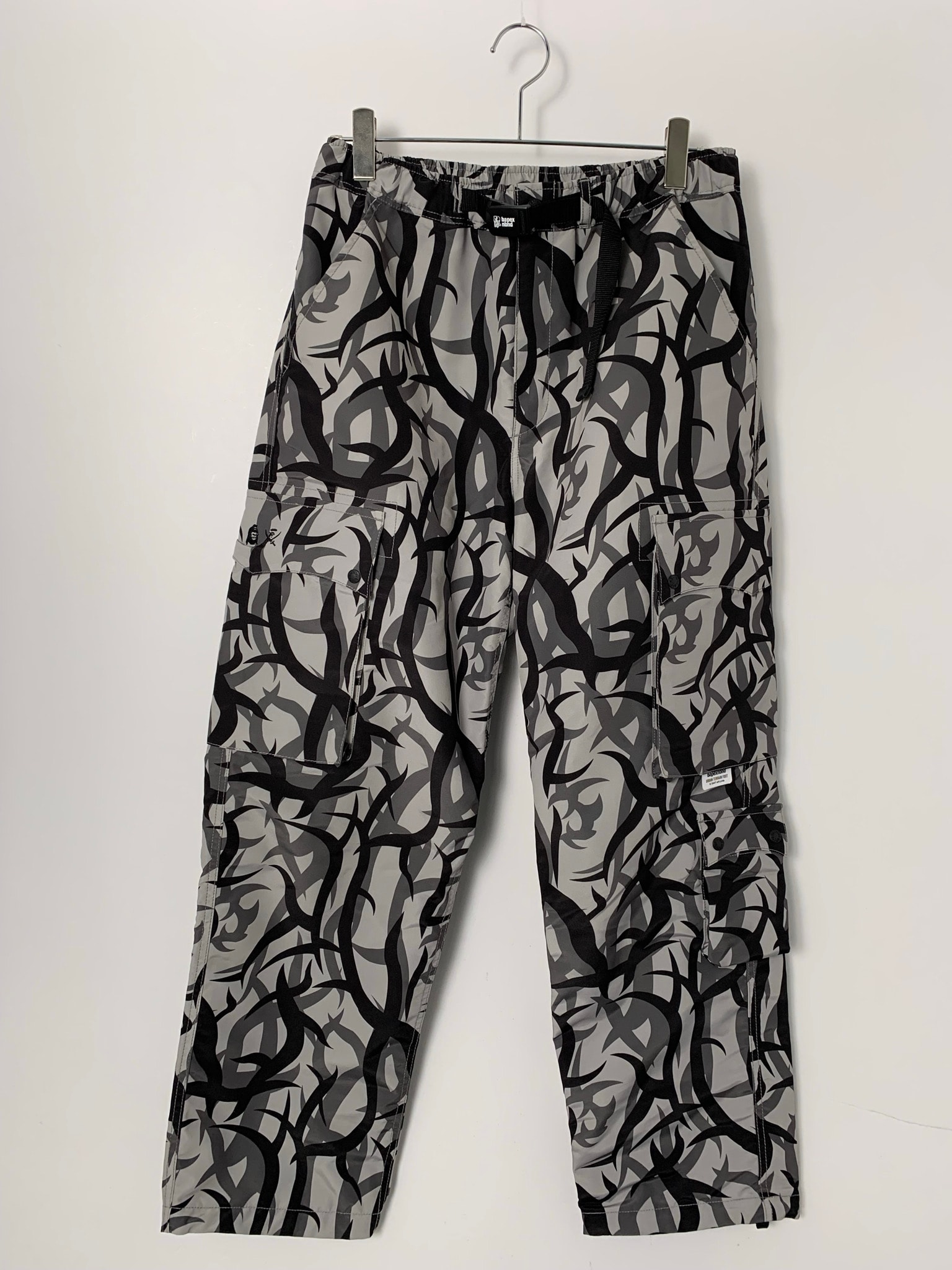 NEIGHBORHOOD x A BATHING APE Trial Camo Multi Pocket Track Pants "Gray"