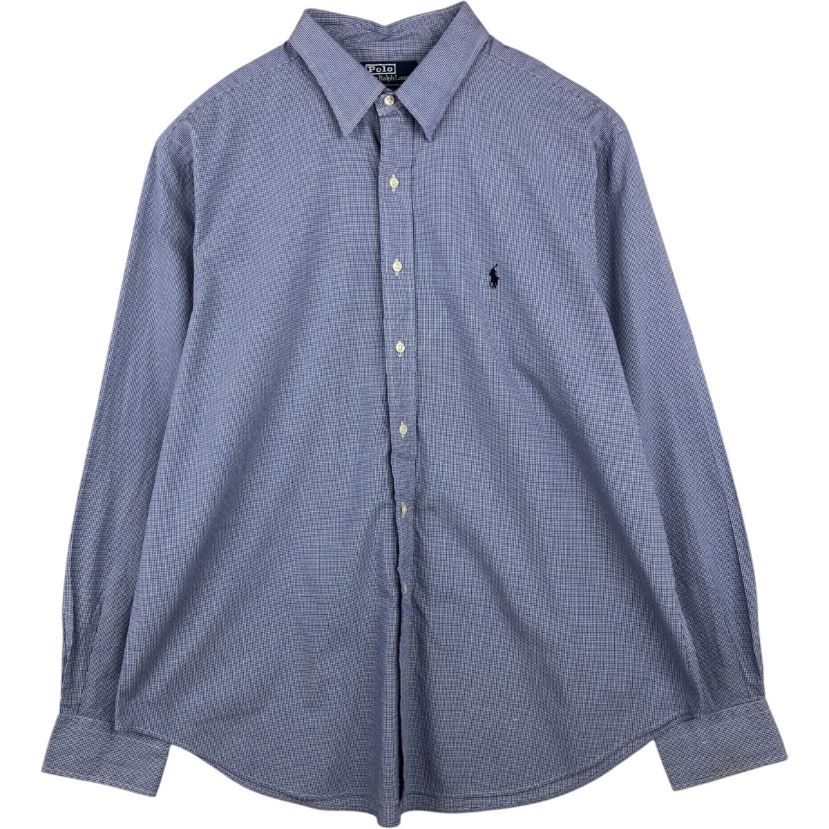 古着 ラルフローレン Ralph Lauren ANDREW ギンガムチェック 長袖 コットンチェックシャツ メンズXL相当/eaa649025