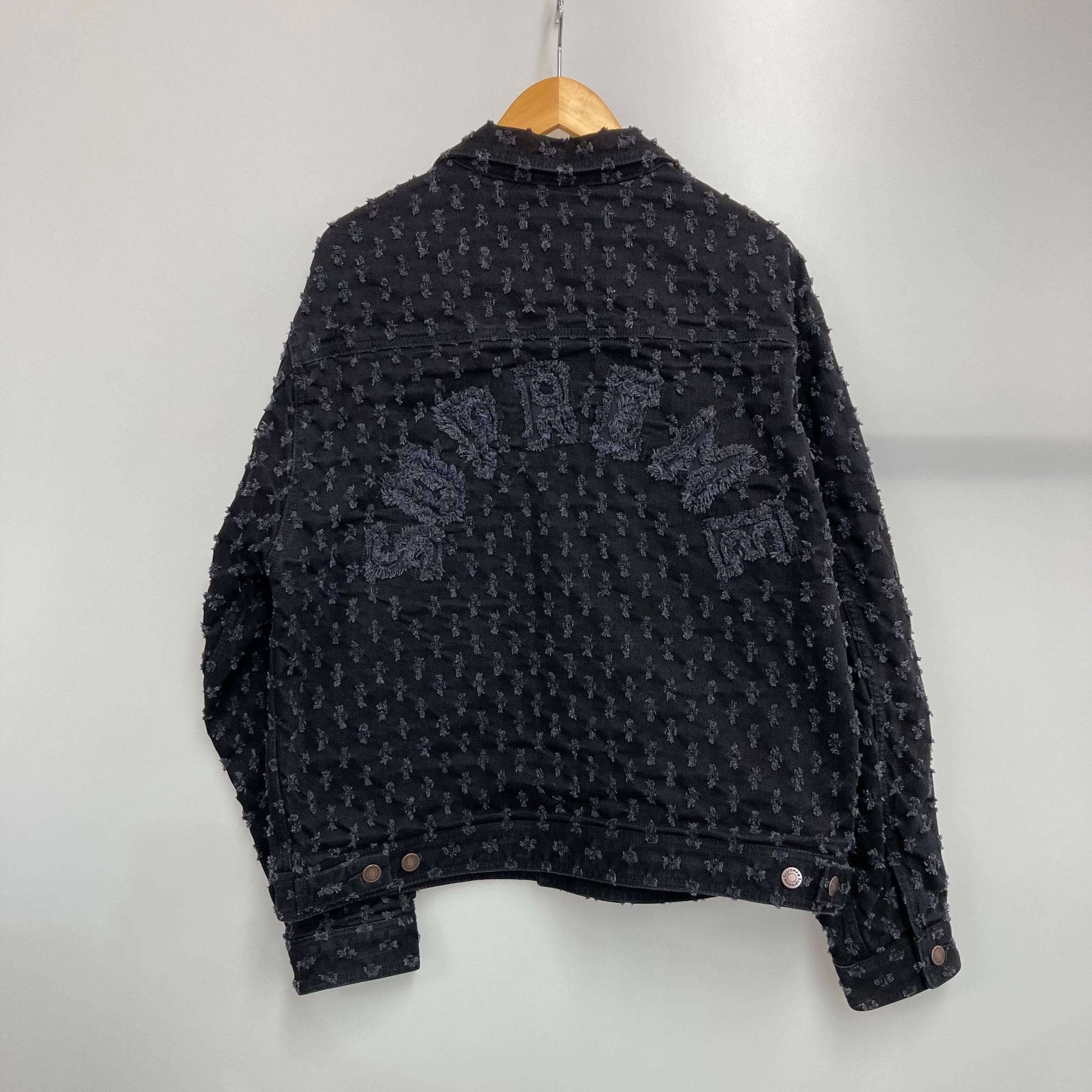 Supreme Hole Punch Denim Trucker Jacket "Black"