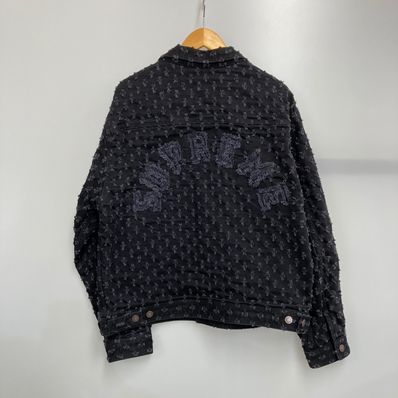 Supreme Hole Punch Denim Trucker Jacket "Black"
