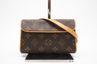 LOUIS VUITTON ルイ・ヴィトン モノグラム フロランティーヌ M51855 ポーチ ブラウン コーティングキャンバス レディース