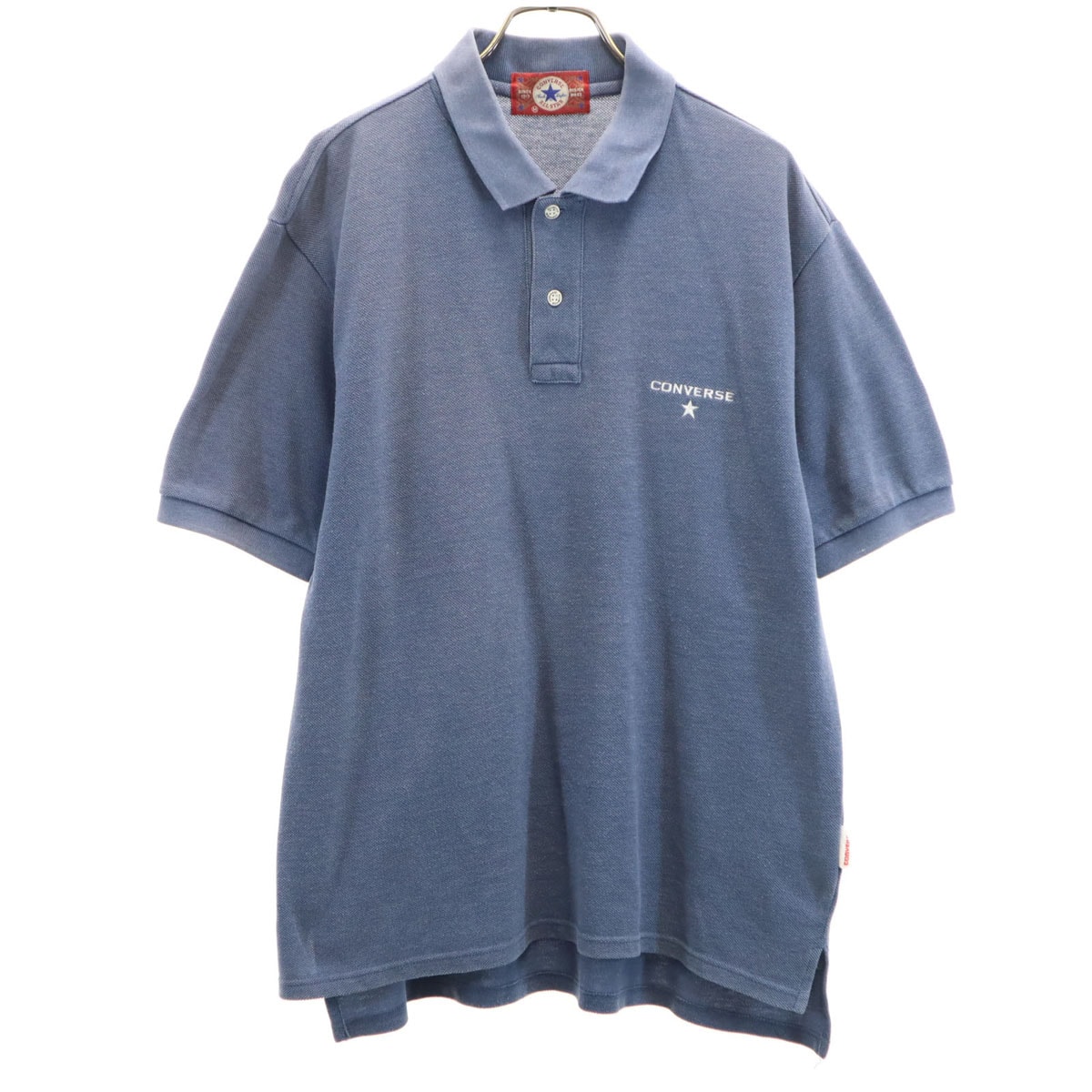 CONVERSE ALL STAR コンバースオールスター 半袖 ポロシャツ M ブルー系