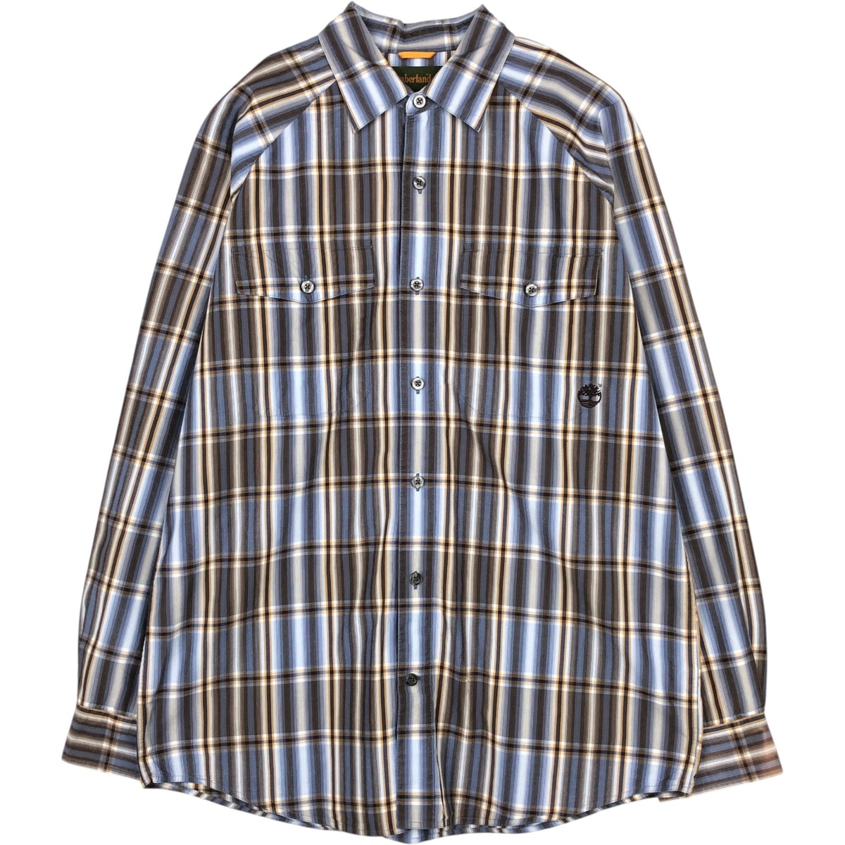 古着 90年代 ティンバーランド Timberland 長袖 コットンチェックシャツ メンズM相当 ヴィンテージ/eaa676670