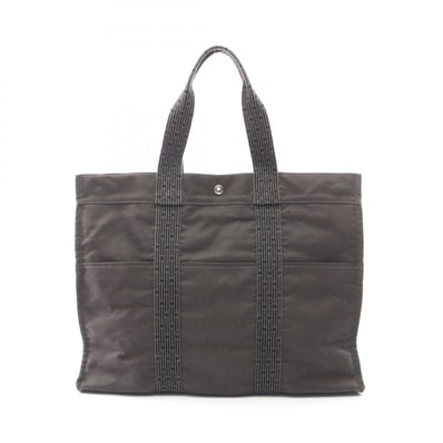 エルメス HERMES エールラインGM トートバッグ バッグ ナイロンキャンバス メンズ レディース グレー系 【中古】