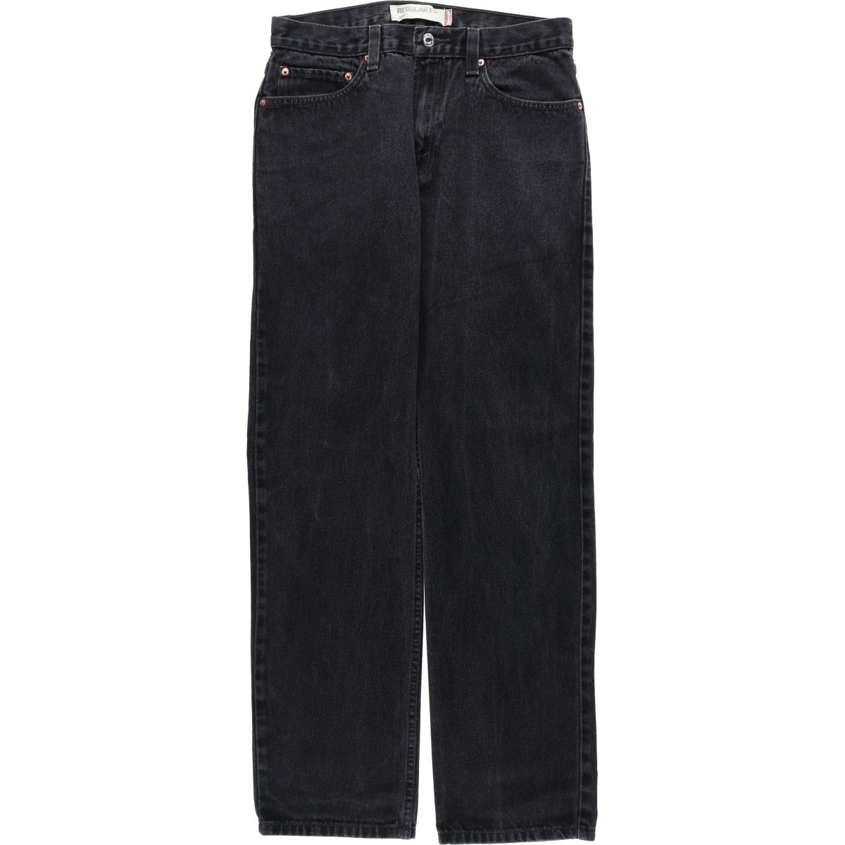 古着 リーバイス Levi's 505 REGULAR FIT ブラックデニム テーパードデニムパンツ メンズw33相当/eaa569671