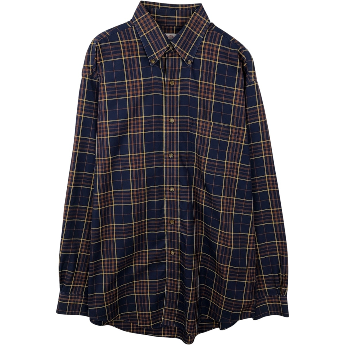 古着 ブルックスブラザーズ Brooks Brothers Est.1818 長袖 ボタンダウンチェックシャツ メンズM相当/eaa642886