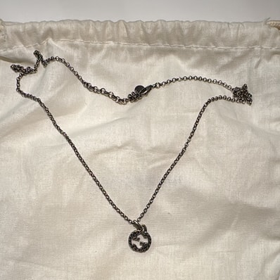GUCCI Interlocking G Pendant Necklace