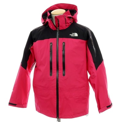【中古】ザノースフェイス THE NORTH FACE RTG Flight Jacket GORE-TEX ナイロン マウンテンパーカー ピンクxブラック【サイズS】【メンズ】