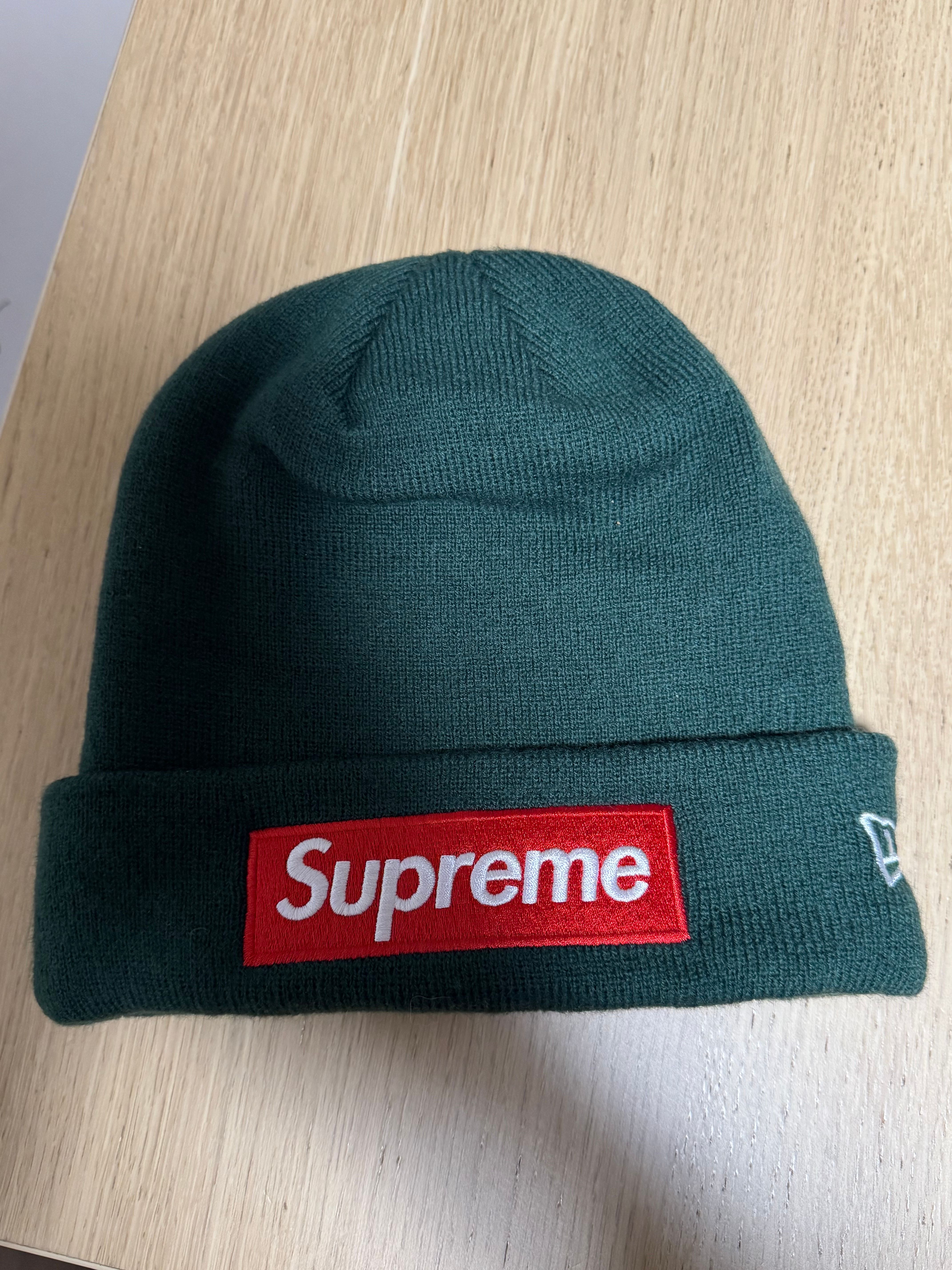 Supreme New Era Box Logo Beanie "Dark Pine"