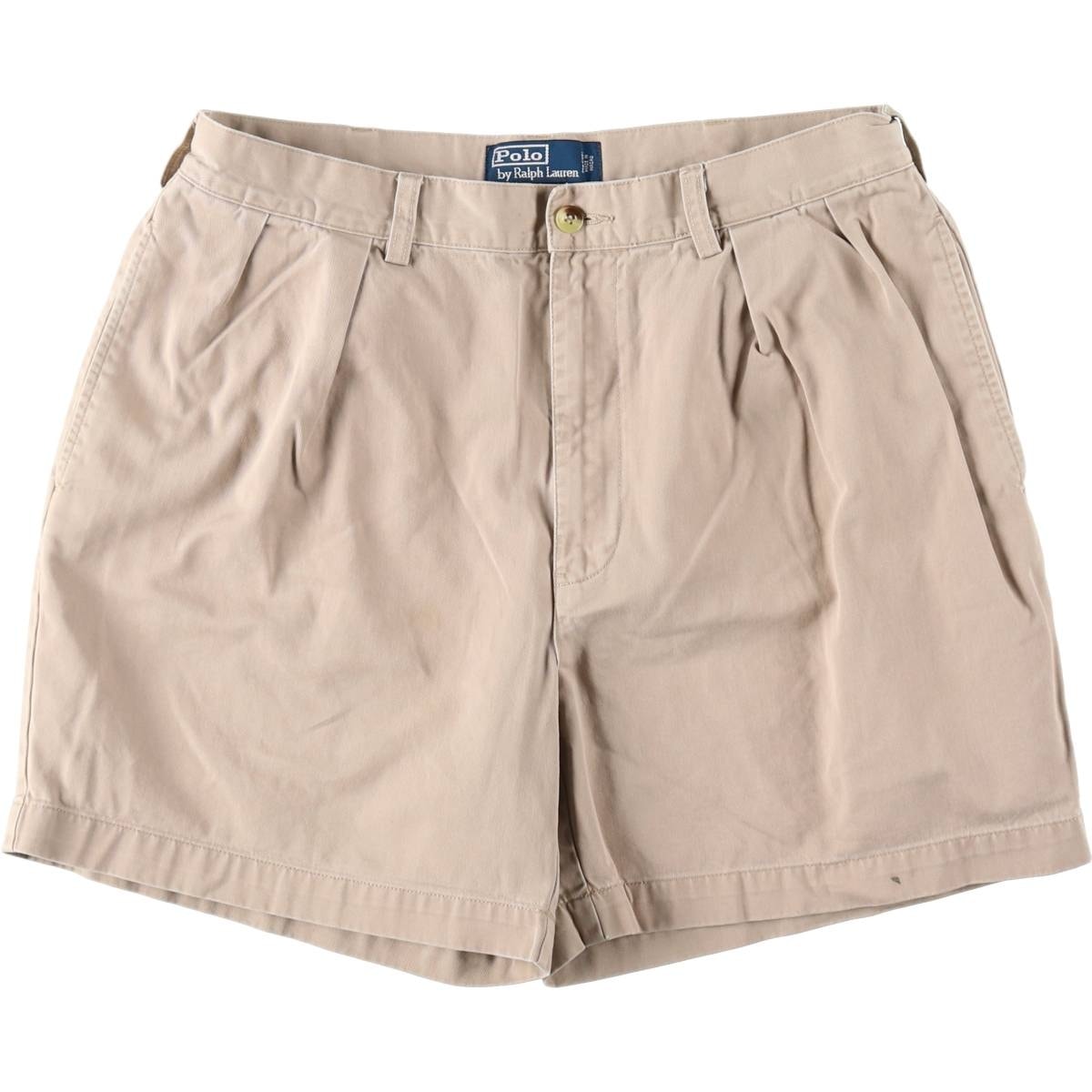 古着 ラルフローレン Ralph Lauren POLO by Ralph Lauren ANDREW SHORT ツータック チノショーツ ショートパンツ メンズw34相当/eaa660206