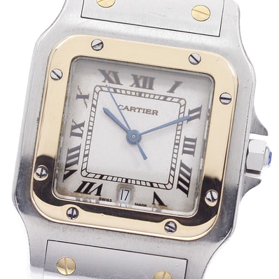 カルティエ サントスガルベLM W20011C4 メンズ 【中古】