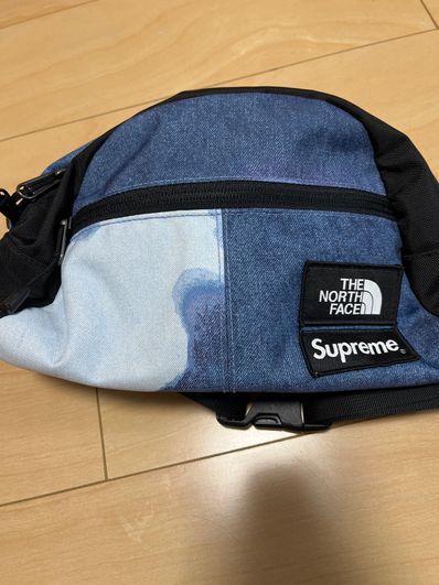 Supreme x The North Face Bleached Denim Print Roo II "Indigo"