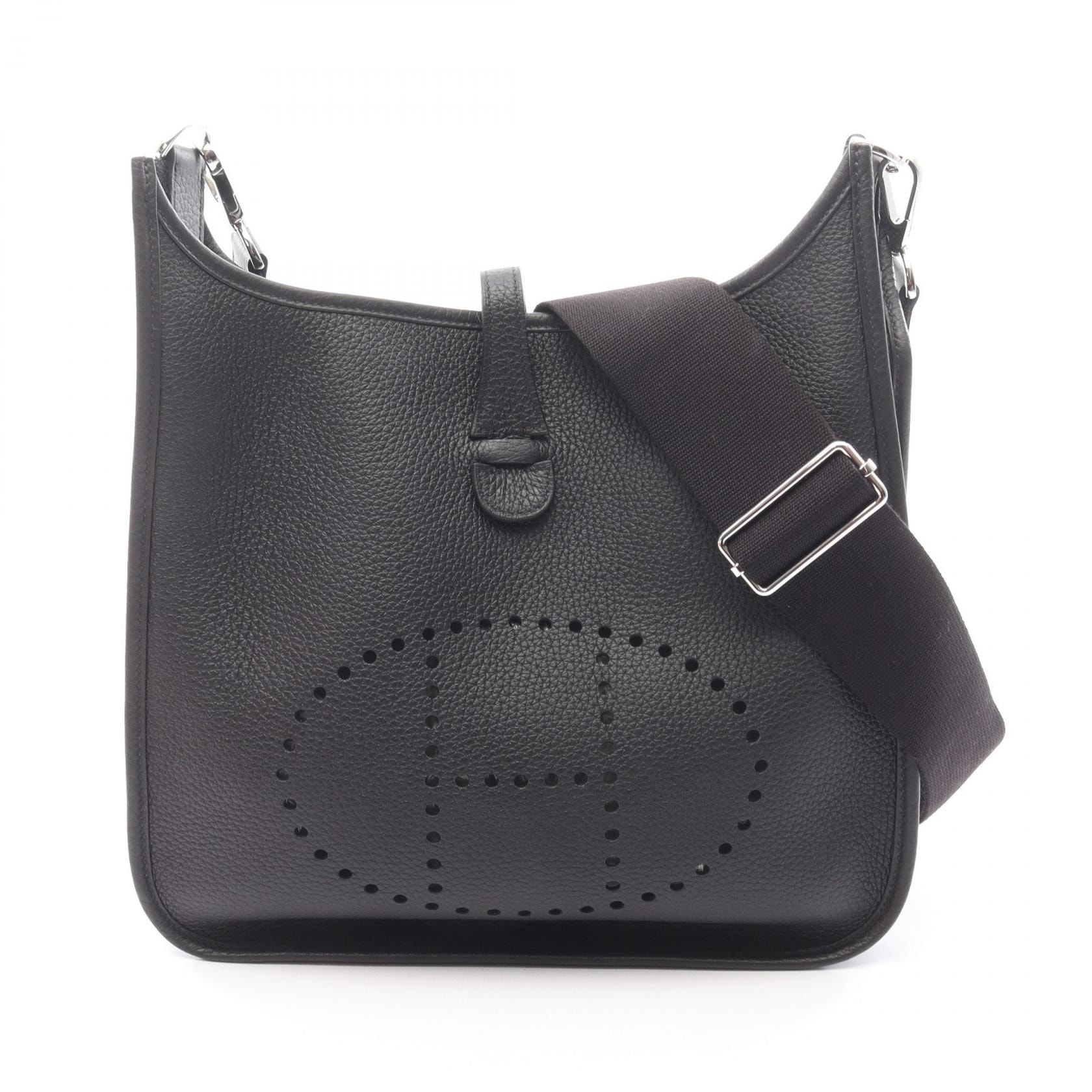 エルメス HERMES エヴリン 3 トロワ PM ショルダーバッグ バッグ レザー トリヨンクレマンス トリヨンクレマンス W刻印(2024年製造) レディース ブラック系 【中古】