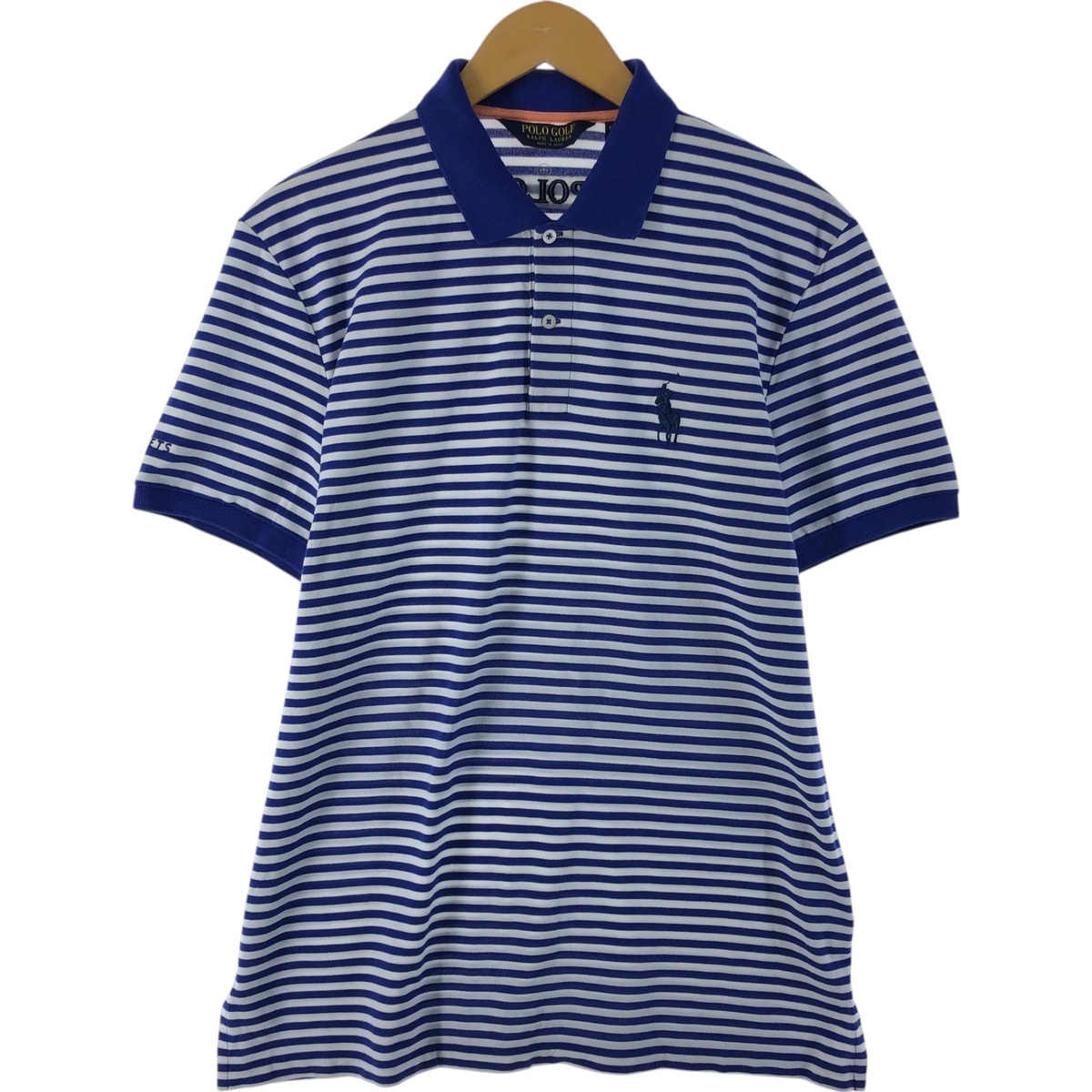 古着 ラルフローレン Ralph Lauren POLO GOLF ポロゴルフ 半袖 ボーダー ポロシャツ メンズL相当/eaa537162