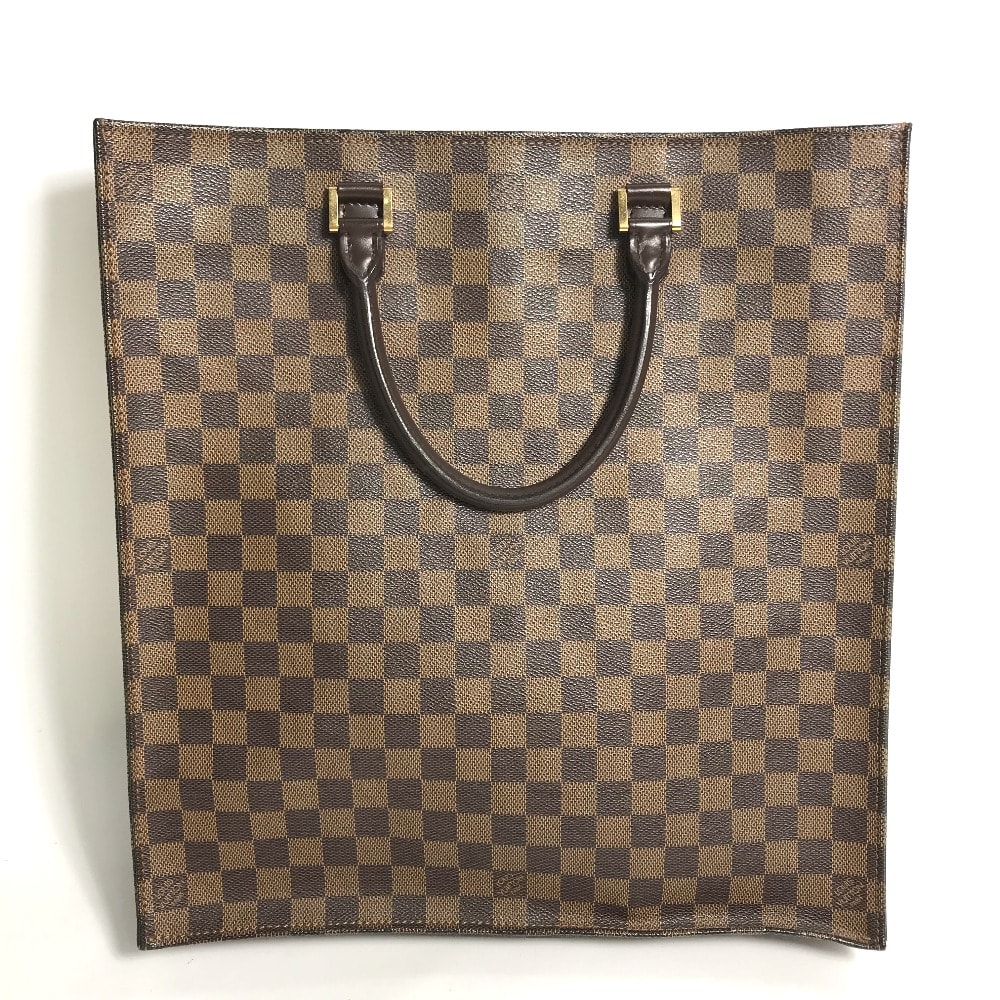 ルイヴィトン LOUIS VUITTON サックプラ N51140 ダミエ カバン ハンドバッグ 縦型 トートバッグ ダミエキャンバス エベヌ ブラウン