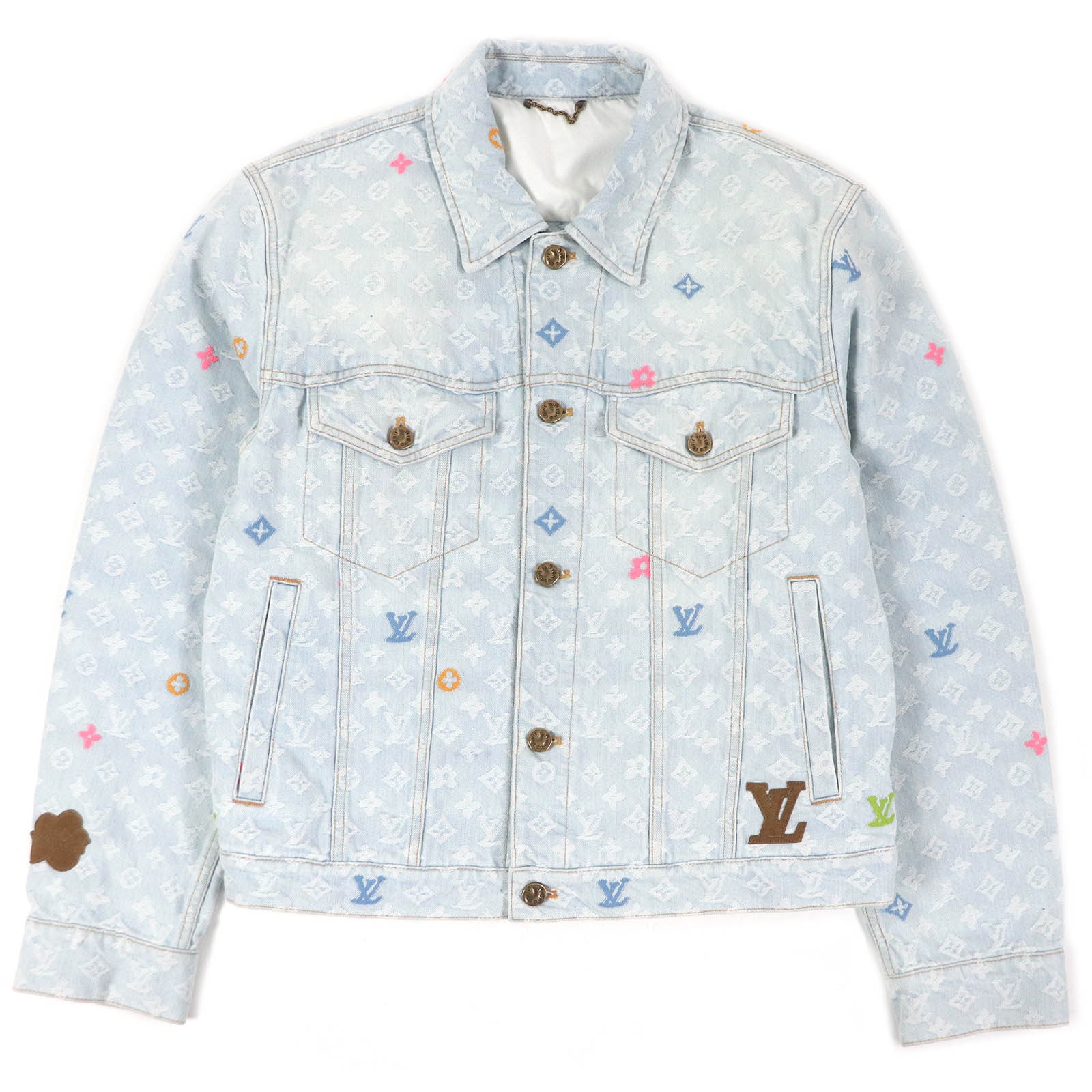 極美品 ルイヴィトン
 デニムジャケット インディゴブルー メンズ 46