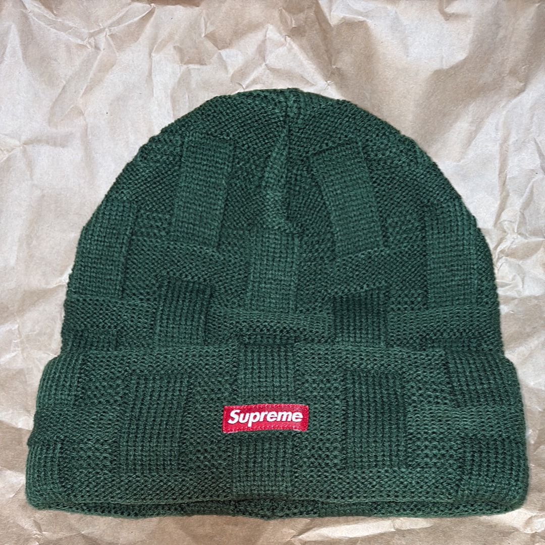 Supreme Basket Wave Beanie "Green" 2019FW 新品未使用 Small Box Logoは赤🟥