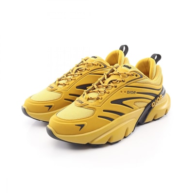ディオール Dior B44 BLADE スニーカー 靴 ファブリック メンズ イエロー系 【中古】