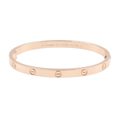 カルティエ CARTIER ラブブレス ブレスレット アクセサリー K18PG(ピンクゴールド) レディース ゴールド系 B6081417 【中古】