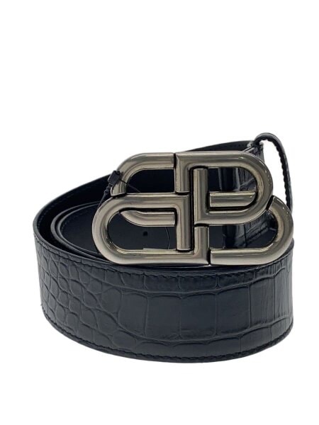BALENCIAGA BB Extra Large Belt "Black"