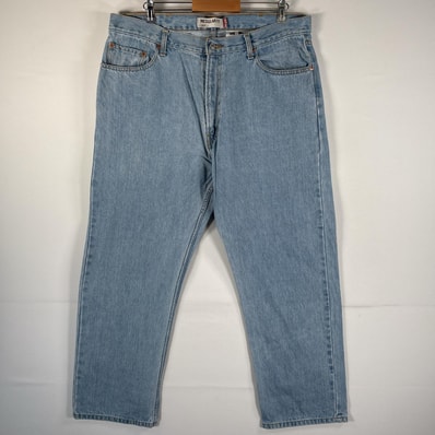 古着 リーバイス Levi's デニムパンツ 505 ブルーデニム ジーンズ ジーパン ストレート 大きいサイズ w40 L30 アイスブルー メンズ