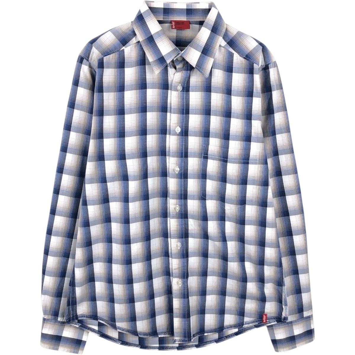古着 リーバイス Levi's RED TAB 長袖 コットンチェックシャツ メンズM相当/eaa662903