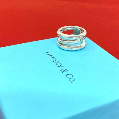 TIFFANY&Co. ティファニー ダイアゴナル リング シルバー925 リング・指輪 9.5号 シルバー
43865