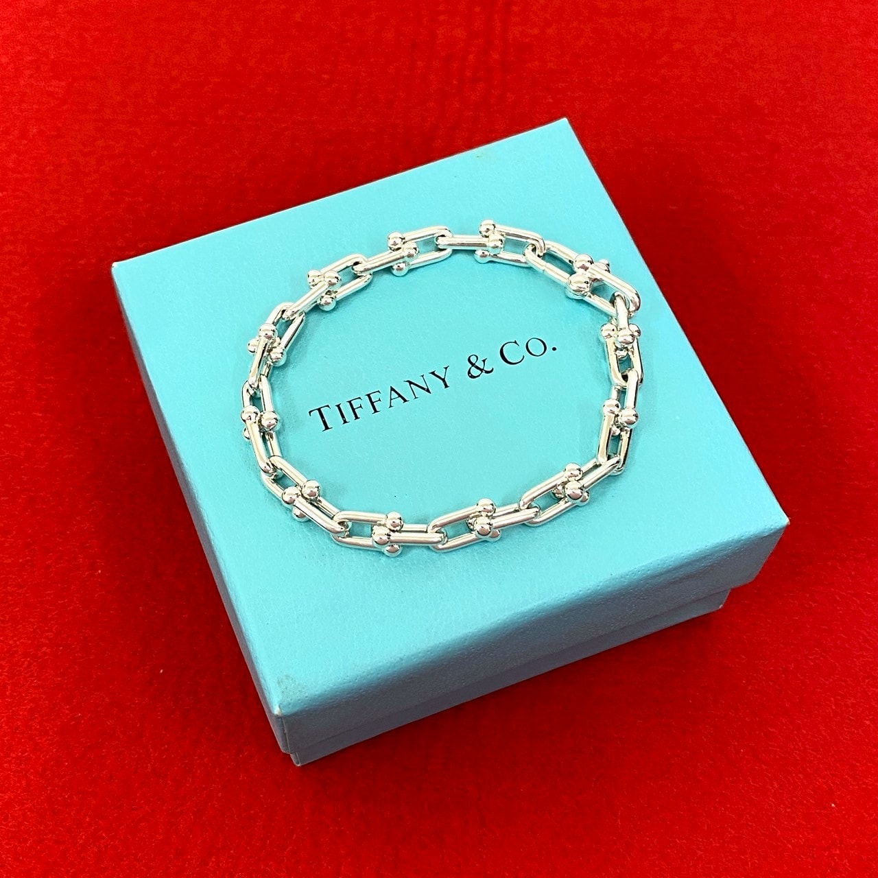 TIFFANY&Co. ティファニー ハードウェア スモールリンク シルバー925 ブレスレット シルバー
 69912