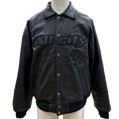 美品 アヴィレックス ブラックアイパッチ VARSITY JACKET M