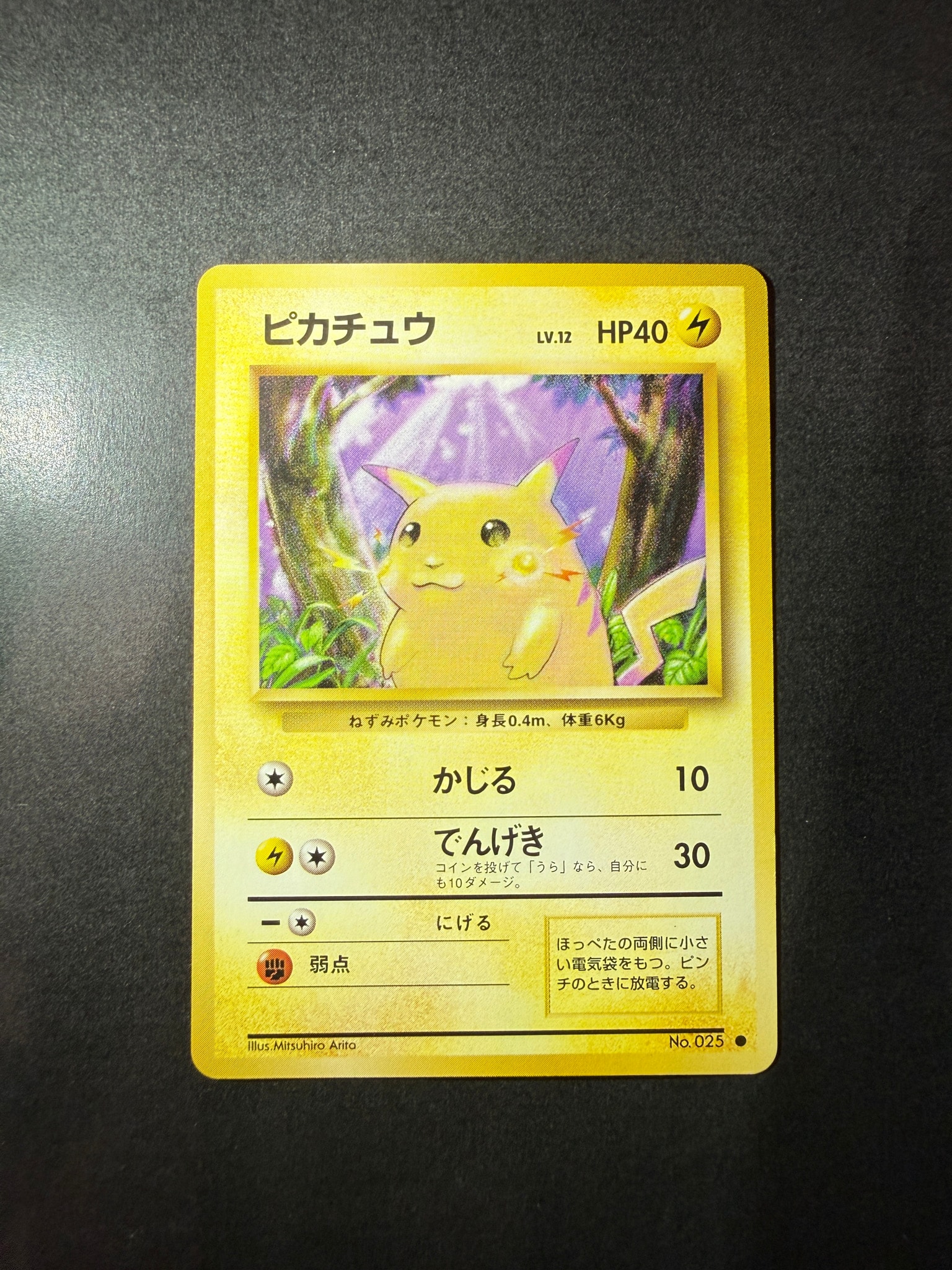 ピカチュウ ○ : 旧裏 [PMCG1-2](拡張パック「ポケットモンスター