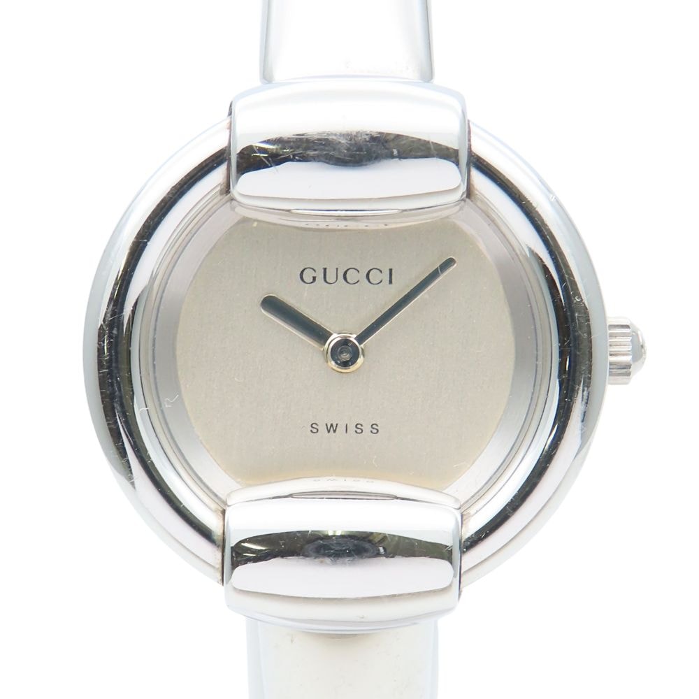 【中古】 グッチ 腕時計 1400L ステンレススチール シルバー 文字盤シルバー レディース 女性 GUCCI