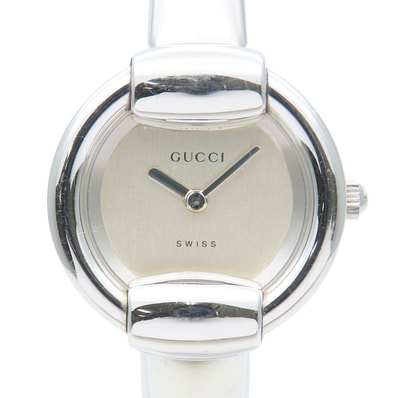 【中古】 グッチ 腕時計 1400L ステンレススチール シルバー 文字盤シルバー レディース 女性 GUCCI
