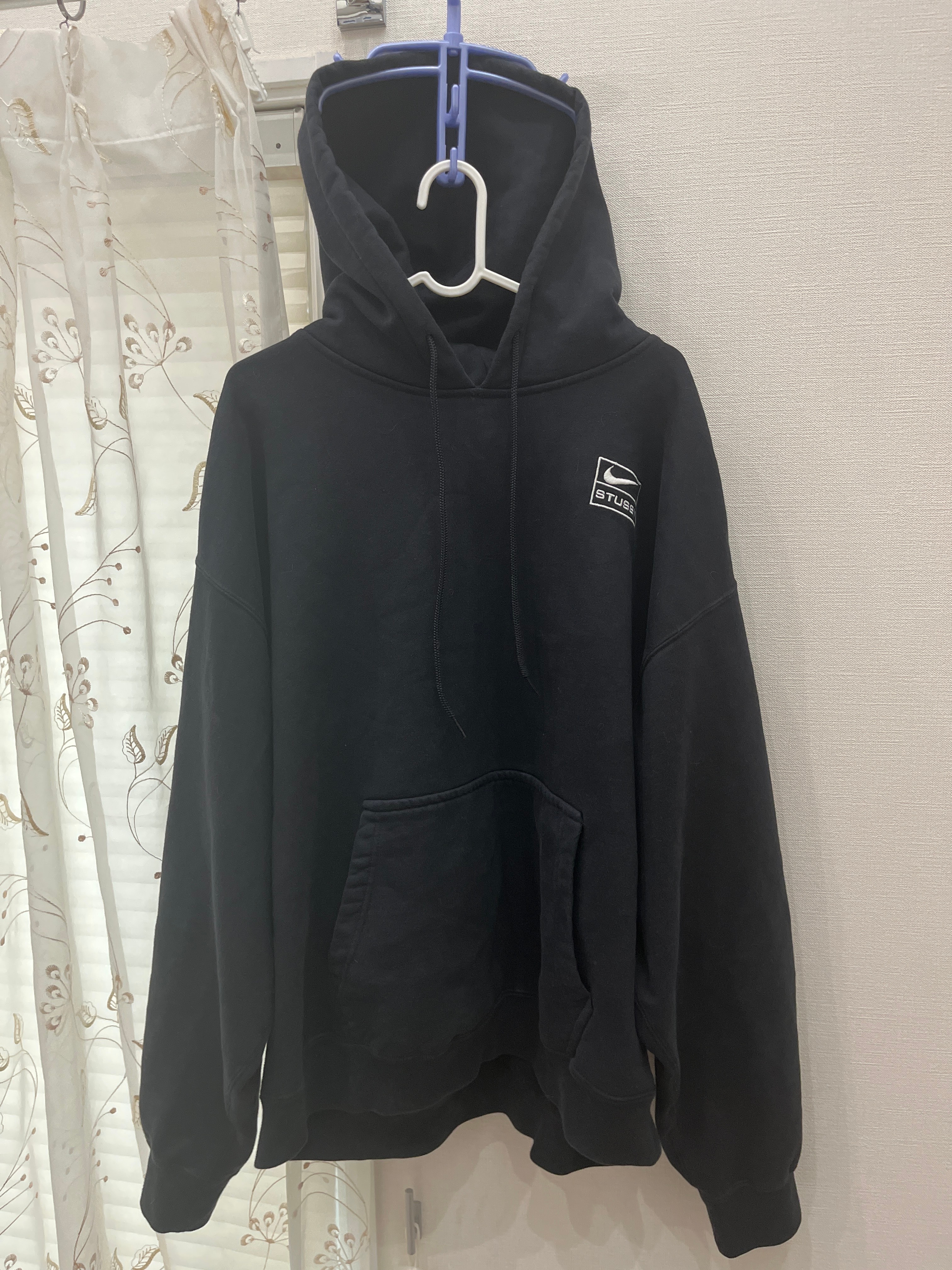 Stussy × Nike NRG Washed Hoodie (US Size) "Black" DN4028-010