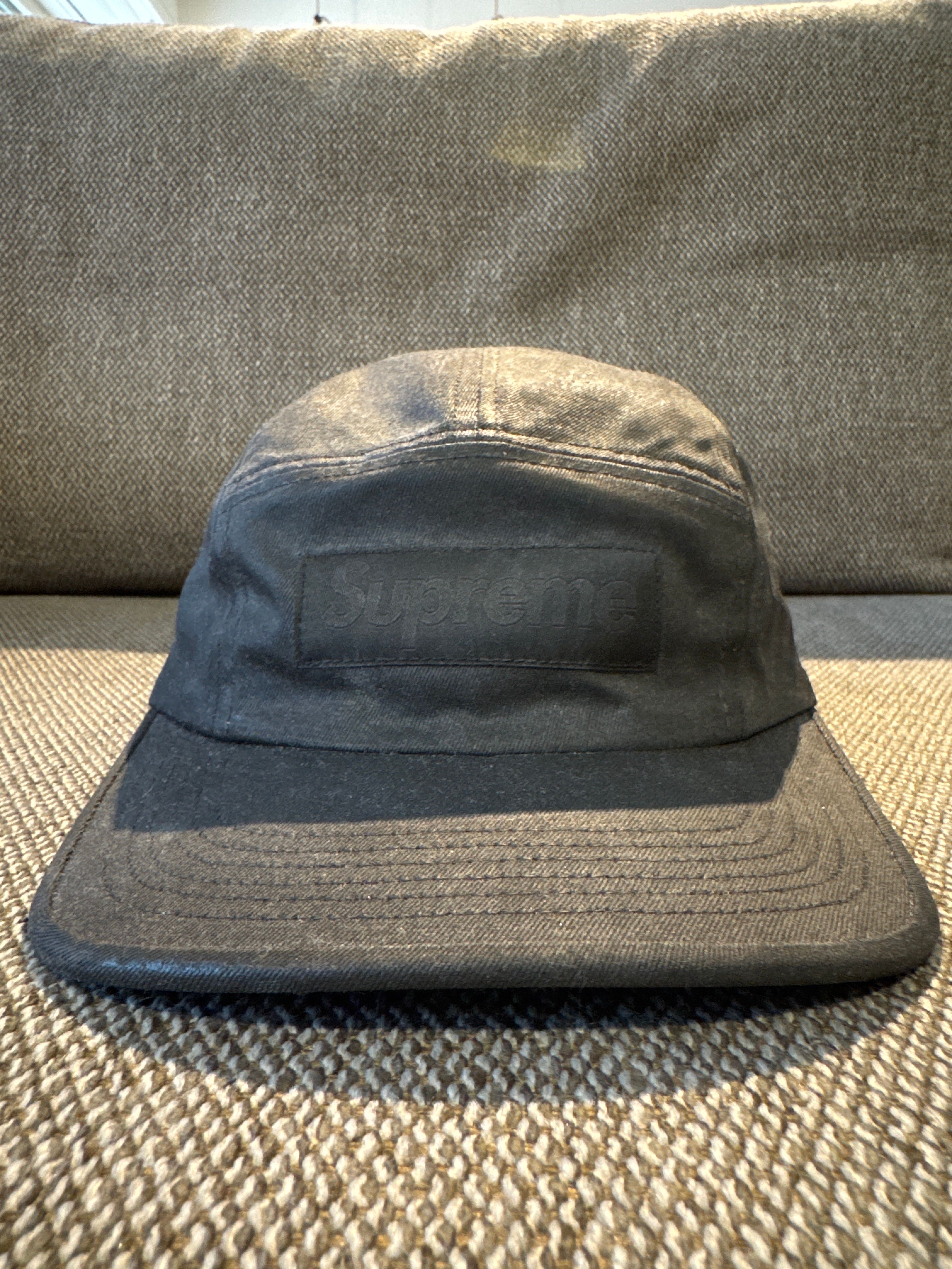 Supreme x MM6 Maison Margiela Painted Camp Cap "Black"