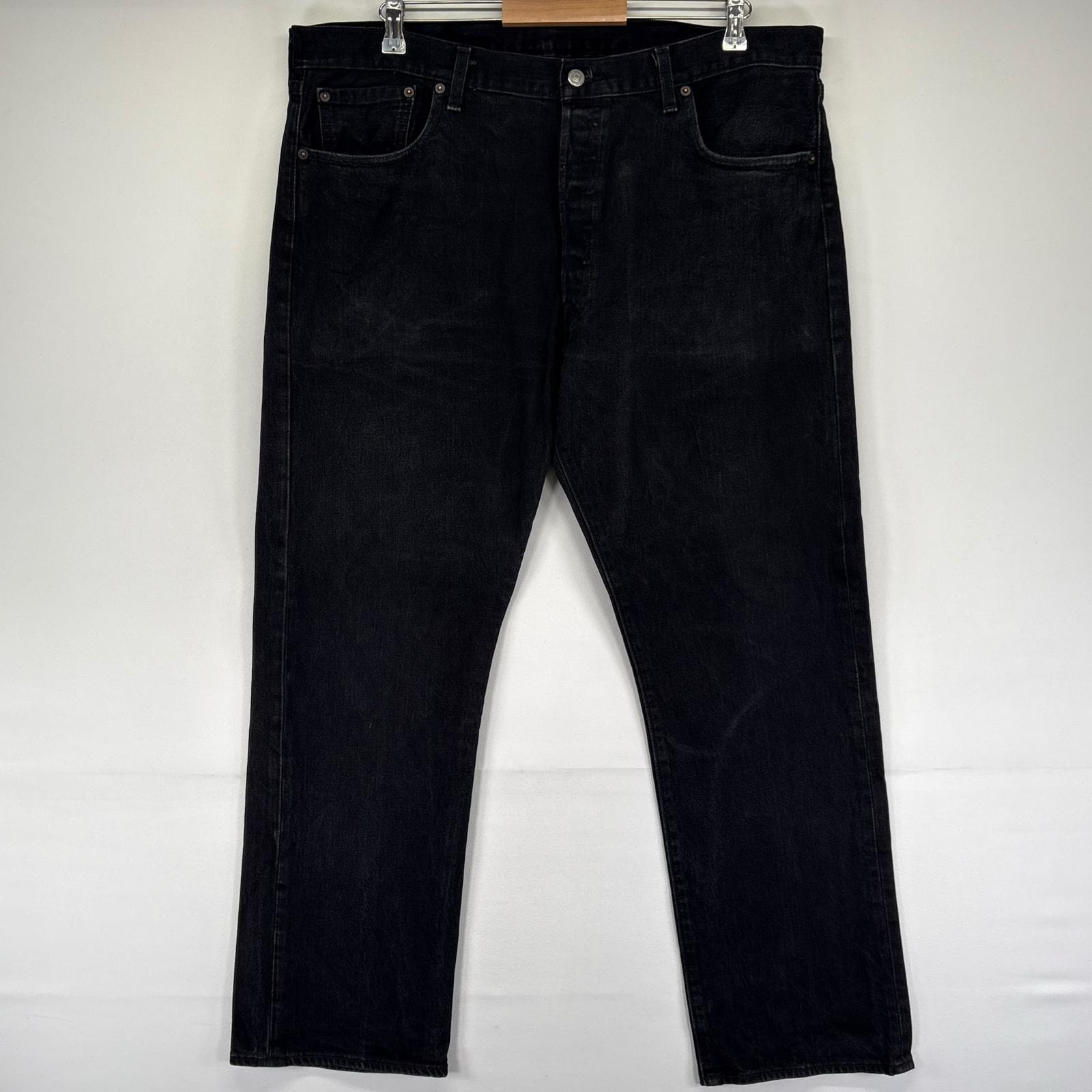 古着 リーバイス Levi's デニム パンツ 501 大きいサイズ ストレート ボタンフライ W40 L30  ブラック系 メンズ