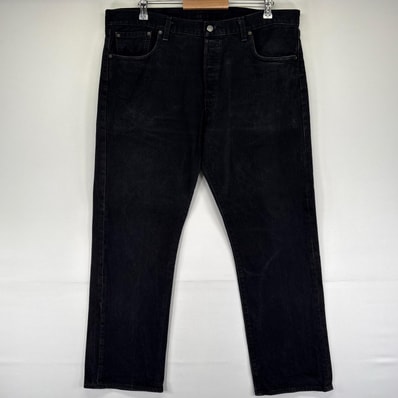 古着 リーバイス Levi's デニム パンツ 501 大きいサイズ ストレート ボタンフライ W40 L30 ブラック系 メンズ