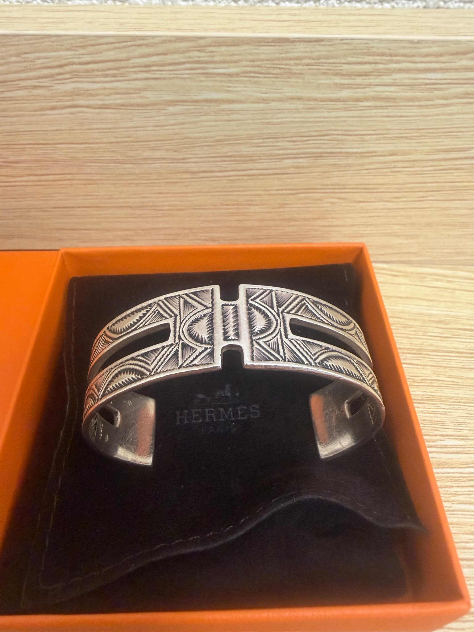 Hermes Touareg Bangle "Silver"
