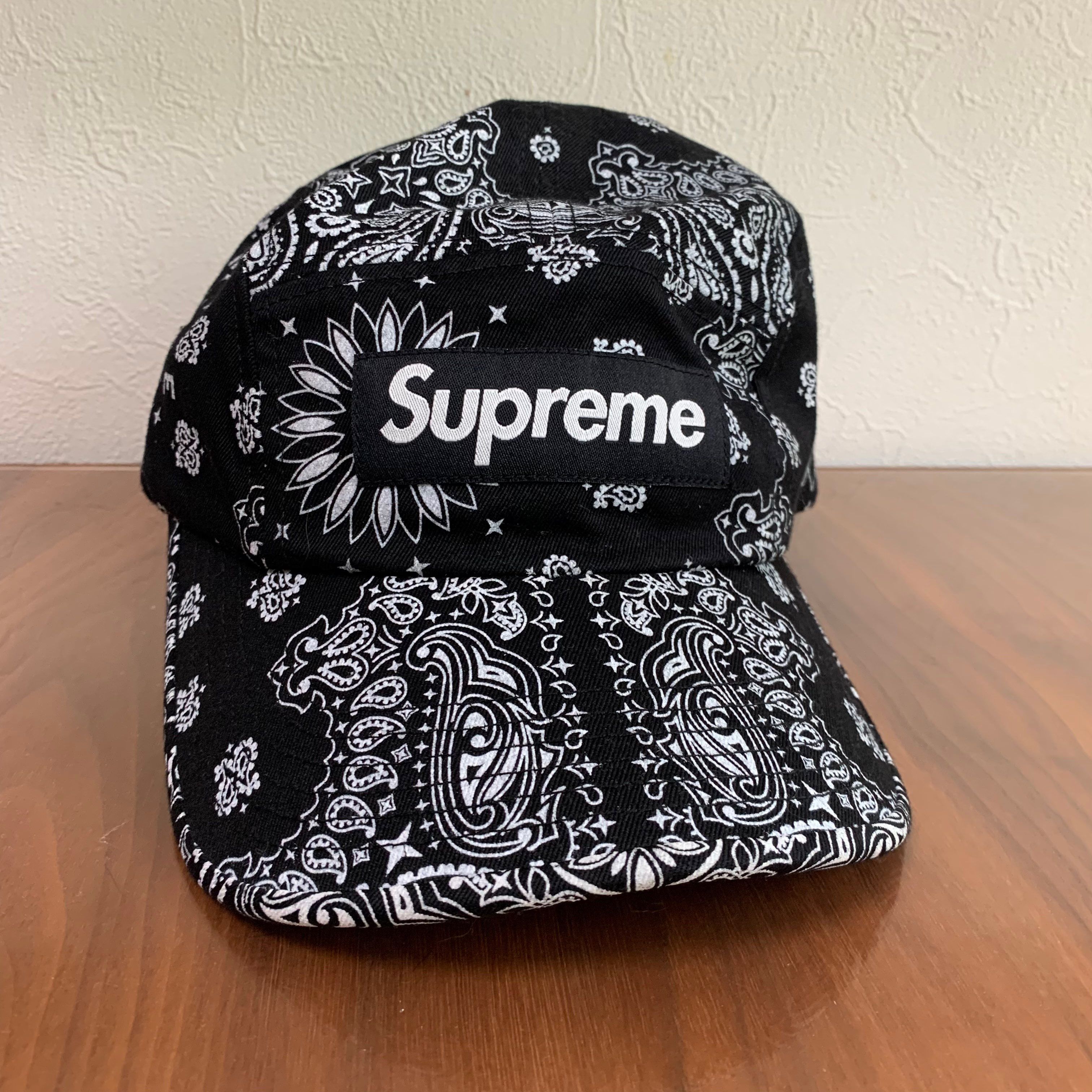 Supreme Bandana Camp Cap "Black"